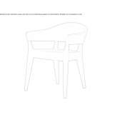 Polyethylene chair Tramaced