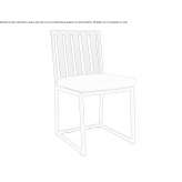Aluminum garden chair Camisano