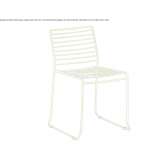 Garden chair made of galvanized steel, stackable Monsagro