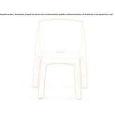 Stackable polyethylene chair Perote