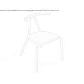 Stackable steel garden chair Masham