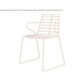 A chair with armrests that can be stacked Yoncali