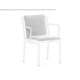 Metal garden chair with armrests Siggiewi