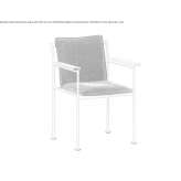 Metal garden chair with armrests Siggiewi