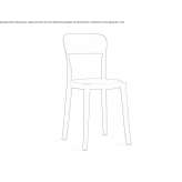 Stackable polypropylene chair Laatzen