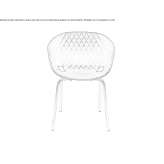 Stackable polypropylene chair Olivola