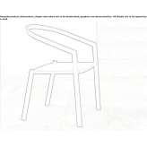 Dining chair made of powder-coated aluminum Halmagel