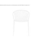 Stackable steel garden chair Bratslav