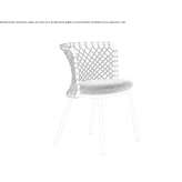 Garden chair woven from polyester rope Lutry