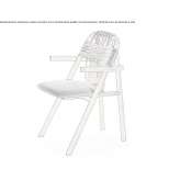 Iroko garden chair with armrests Vinninga