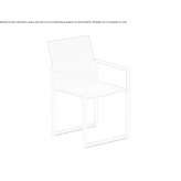 Batyline® garden chair on a sleigh base Usatove