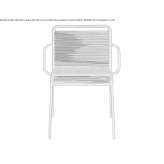 Garden chair with stackable armrests Caterham
