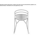 Steel chair on a sleigh base Molieres