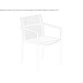 Batyline® garden chair with armrests Serignan