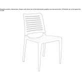 Garden chair made of polypropylene, stackable Wyrzysk