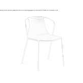 Technopolymer chair, stackable Argeselu