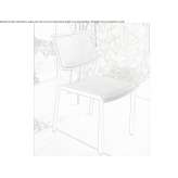 Aluminum garden chair Sceaux