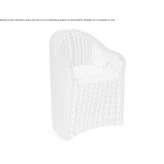 Wicker garden chair with armrests Sparkill