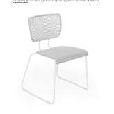 Garden chair made of steel on a sleigh base Nicholls