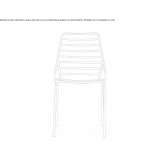 Painted metal garden chair Trebon
