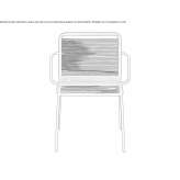 Garden chair with stackable armrests Vitoria