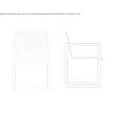 Aluminum chair with armrests Ripon