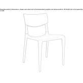 Garden chair made of polypropylene, stackable Buryn