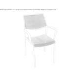 Garden chair with armrests Sceaux