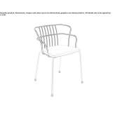 Garden chair with armrests Sneek