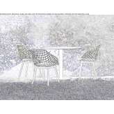Steel chair with cushion Fonzaso