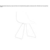 A garden chair in the shape of a sleigh Etalans