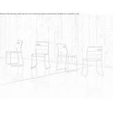 Configurable children's chair made of galvanized steel with a sled base Doullens
