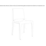 Garden chair made of polypropylene, stackable Calabash