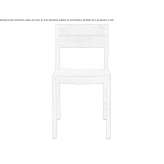 Teak garden chair with open backrest Matei