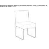 Krzesło ogrodowe Sunbrella® z podstawą sań Perkasie