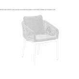 Garden chair with armrests Sulaco
