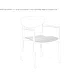 Garden chair with stackable armrests UEllo
