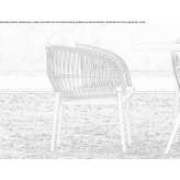 Garden chair made of aluminum and wicker Frosta