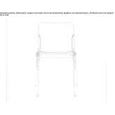 Stackable polycarbonate chair Muniz