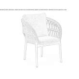 Rope and aluminum garden chair Skadovsk
