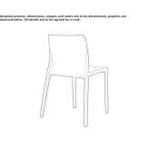 Stackable polypropylene chair Muniz