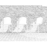 Metal garden chair with stackable armrests Yemtsa