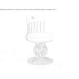 Iron garden chair Danki
