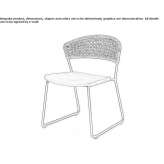 Sled base Iroko garden chair Orgeval