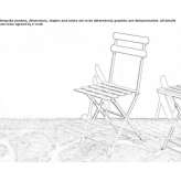 Folding garden chair Camili