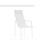 Garden chair with high backrest Tornesch