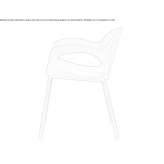 A polyethylene garden chair that can be stacked Almada