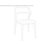 Garden chair with open backrest Meslan