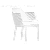 Garden chair made of wood and fabric Wanakah