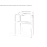 Garden chair with armrests Josselin